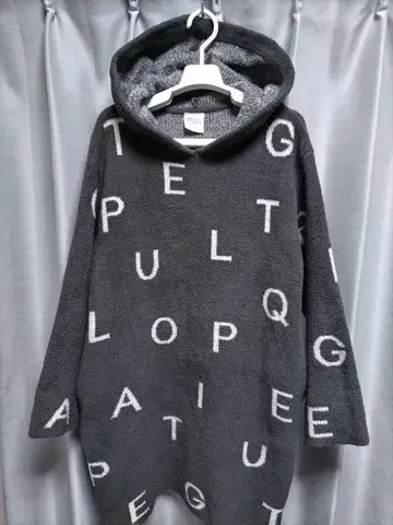 새상품급 젤라또피케 룸웨어 원피스 후드티 그레이