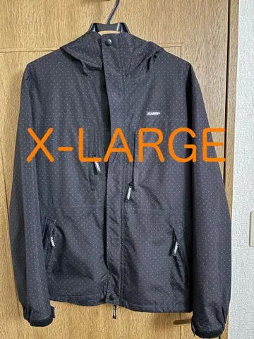 블랙 도트 X-LARGE 마운틴 후드티