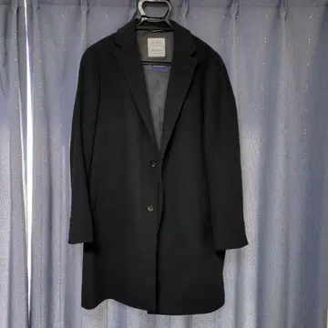 LES MUES 다크 블루 체스터 코트 M 사이즈