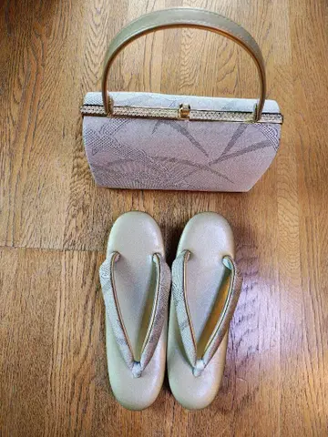 [ 새상품급 ] 일본 의류용 골드 컬러 골드 백 조리 세트