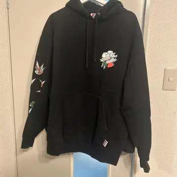 BEN DAVIS 블랙 후드티 L 사이즈