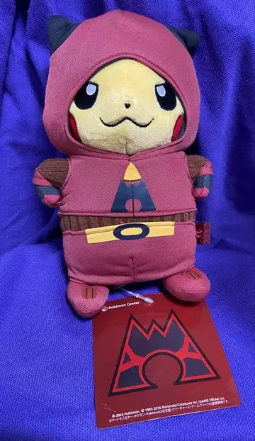 포켓몬 센터 단원 놀이 피카츄 봉제 인형 [마그마단]