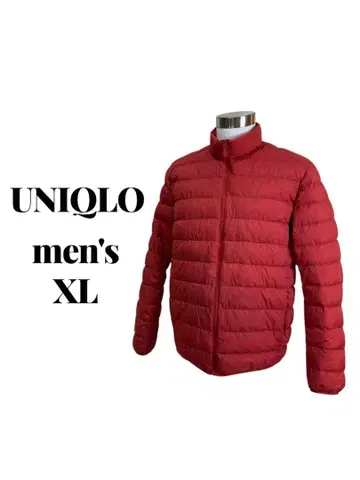 UNIQLO 유니클로 울트라 라이트 다운 자켓 남성용 레드 XL