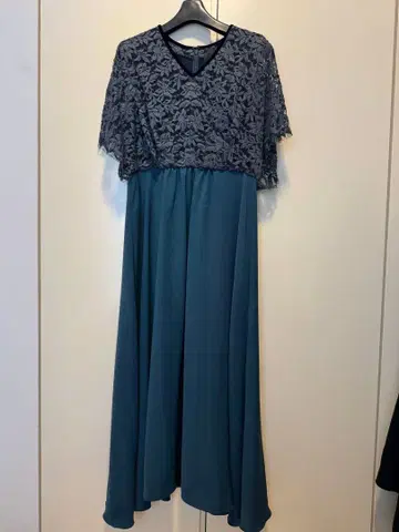 ROOM NO.8 BLACK / 레이스 콤비 원피스