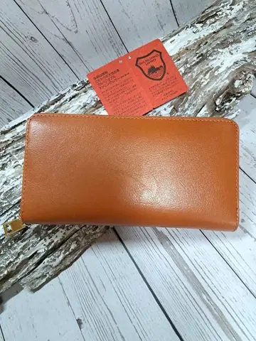 현품 한정 새상품 일본산 도치기 가죽 천연 가죽 라운드형 장지갑 무료배송