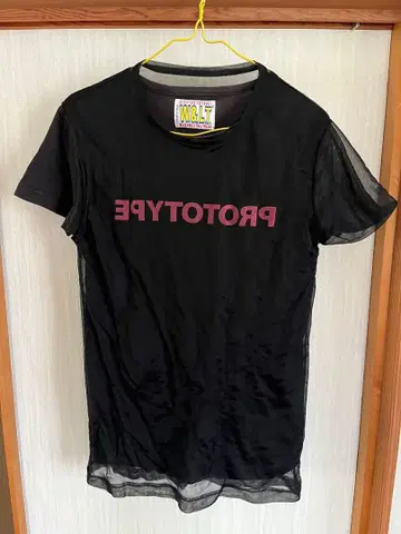 W&LT 월터 반 베이렌동크 비침 T셔츠 블랙