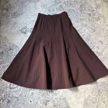 m,i,d, 브라운 플레어 스커트 사이즈 38