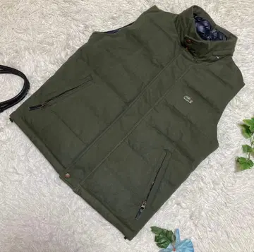 컨디션 최상 라코 다운 베스트 그린 원포인트 로고 52/4 XL