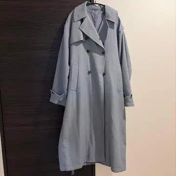 RAGEBLUE 라이트 그레이 트렌치코트 M