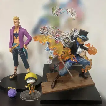 원피스 피규어 세트 트라팔가 로우 사보 마르코 실