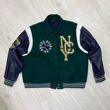 [ H&M ] 바시티 자켓 NYC BRONX BEARS