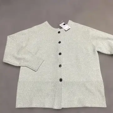 미사용 새상품 KATE ECRU 와카쿠사색 니트 가디건