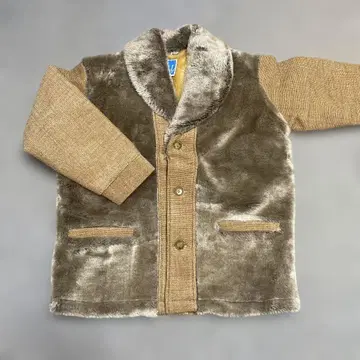 미사용 새상품 속기모 코트 블루종 LL