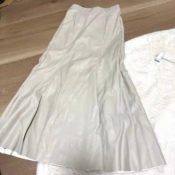 인조 가죽 머메이드 스커트