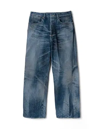 refomed / RIGHT HANDED DENIM PANTS