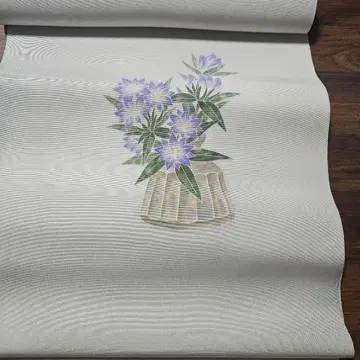 용담 손 그림 유젠 염색 나고야 오비 미봉제 상품 보관 상품