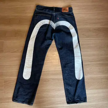 EVISU 스트레이트 데님 W34 L32