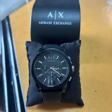 Armani Exchange 크로노그래프 시계 블랙