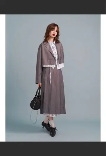 쥬에티 그레이 자켓 셋업