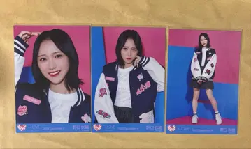 노구치 이오리 5주년 바시티 자켓 의상 컴프 브로마이드 이코럽