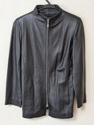 VERA PELLE 블랙 싱글 라이더 자켓 S