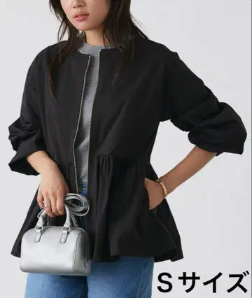 Pierrot 완판템 노카라 플레어 자켓 블랙