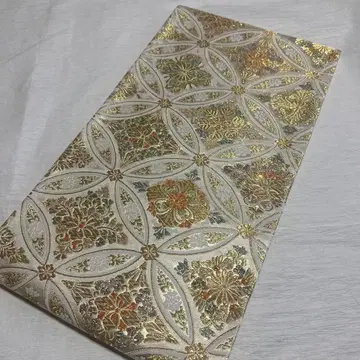 고급 당직 칠보 화문 순수 실크 육통 후쿠로 오비