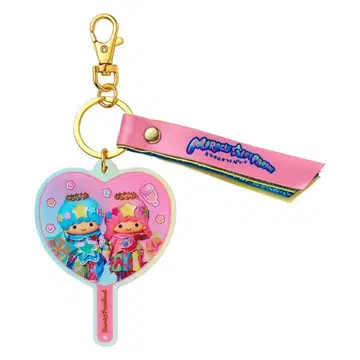 키키라라 부채형 거울 키링 미라기후 퓨로