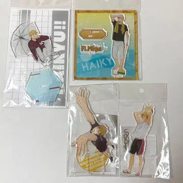 하이큐 미야 아츠무 아크릴 스탠드 키링 4점 묶음 판매