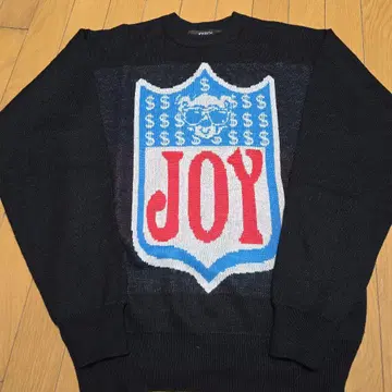 JOYRICH 로고 니트 스웨터 블랙