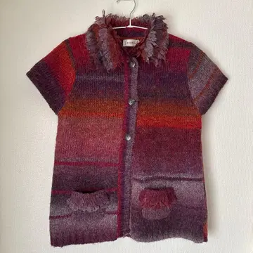 그라데이션 니트 가디건