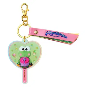 케로피 부채형 거울 키링 미라기프 퓨로