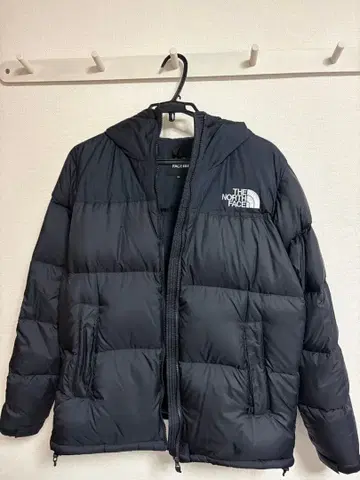THE NORTH FACE 블랙 다운 자켓 눕시 후디 XL