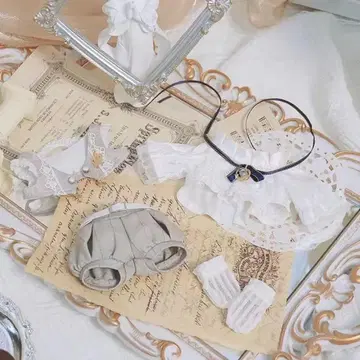 20cm 봉제 인형용 옷 갈아입기 의류 세트 활 옷 5점 세트