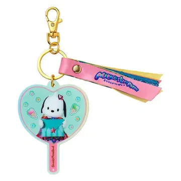 포차코 부채형 거울 키링 미라기프 퓨로