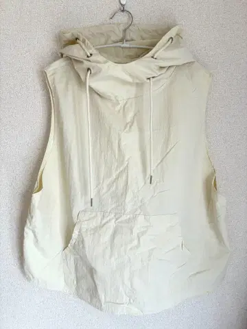 El mar 캐널진 나일론 풀오버 아이보리