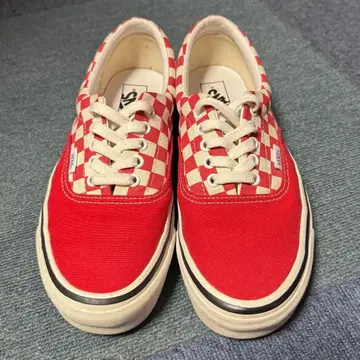 VANS ERA 애너하임 팩토리 체커 레드 27.0