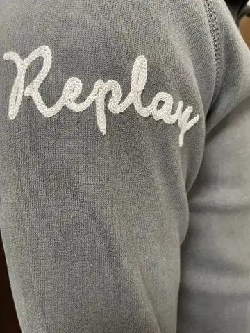 Replay 그레이 집업 맨투맨