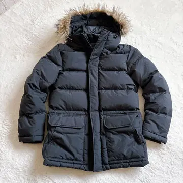 유니클로 여성용 다운 코트 블랙 S 사이즈