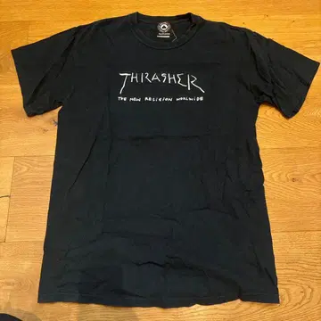 THRASHER 블랙 T셔츠 곤즈
