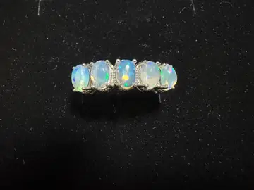 실버 오팔 반지 5알