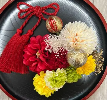 성인식 일본 의류 후리소데 시치고산 머리 장식