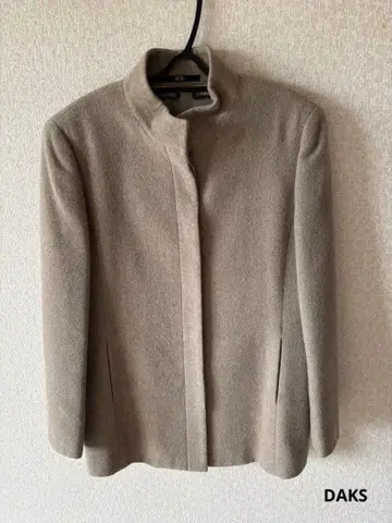 DAKS 스탠드 카라 코트 캐시미어