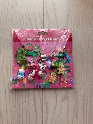 도쿄 디즈니 리조트 크리스마스 스트랩 6세트