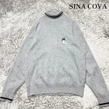 시나코바 여성용 캐시미어 100% 터틀넥 니트 L 사이즈 컨디션 최상