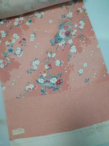 기모노 옷감 순수 실크