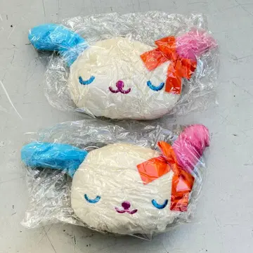 산리오 우사하나 봉제 인형 키링 가챠가챠 2개 세트