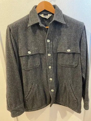 Woodrich 헤링본 자켓 그레이