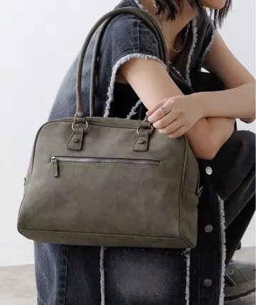 PBLIM 2way 보스턴 백 카키