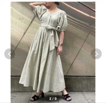 [ 새상품급 ] SNIDEL 스나이델 코튼 스티치 원피스